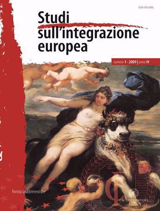 Immagine di Studi sull' integrazione europea - Anno  IV, n.1