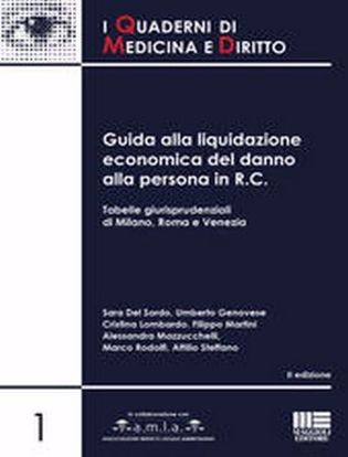Immagine di Guida alla liquidazione economica del danno alla persona in R.C. Tabelle giurisprudenziali di Milano, Roma e Venezia