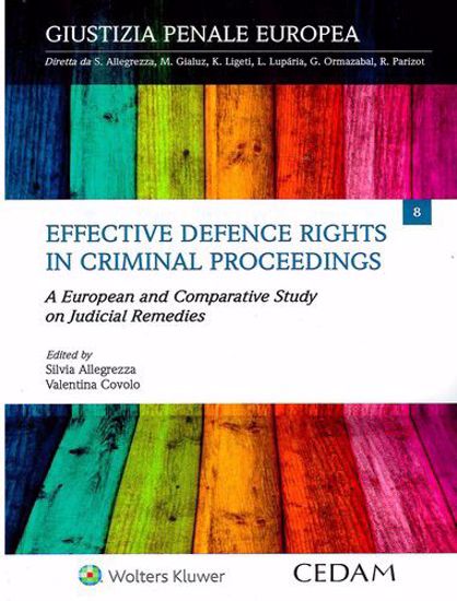 Immagine di Effective defence rights in criminal proceedings.