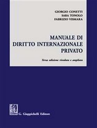 Immagine di Manuale di diritto internazionale privato