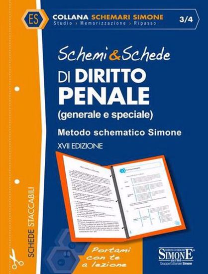 Immagine di Schemi & schede di diritto penale (generale e speciale). Metodo schematico Simone.