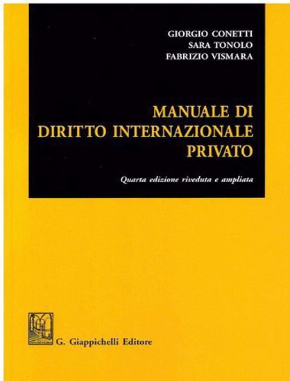 Immagine di Manuale di diritto internazionale privato