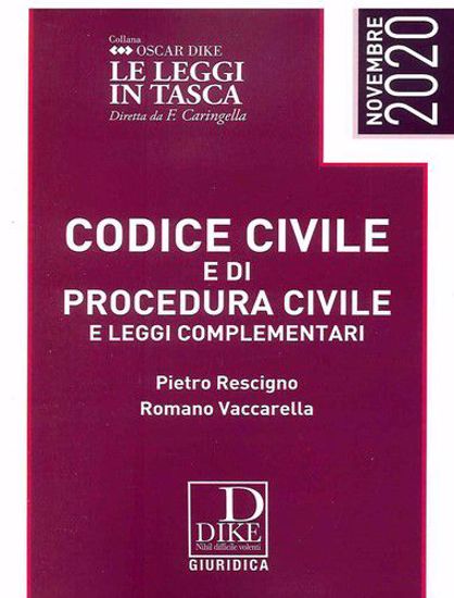 Immagine di Codice civile e codice di procedura civile e leggi complementari. Ediz. pocket Novembre 2020