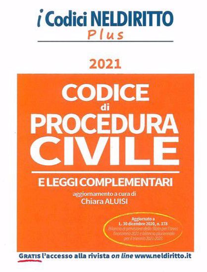 Immagine di Codice di Procedura Civile Plus Gennaio 2021
