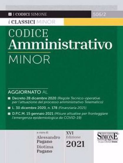 Immagine di Codice Amministrativo Minor. Ed. Gennaio 2021