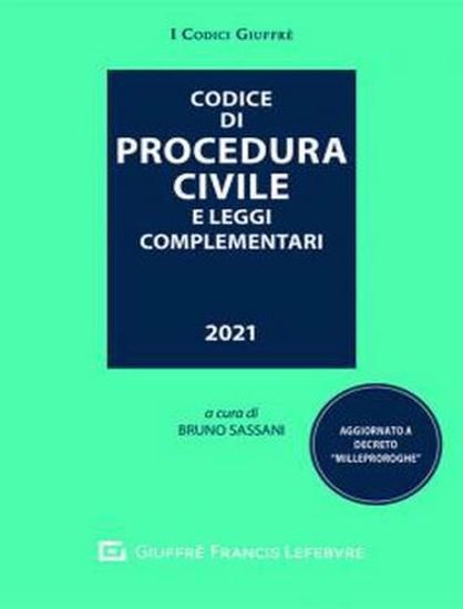 Immagine di Codice di procedura civile e leggi complementari Gennaio 2021