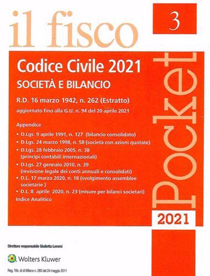 Immagine di Codice Civile 2021. Società e BIlancio