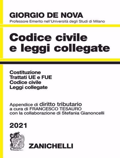 Immagine di Codice civile e leggi collegate 2021. Con appendice di diritto tributario