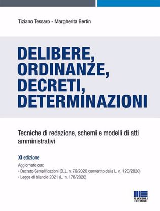 Immagine di Delibere, ordinanze, decreti, determinazioni. Tecniche di redazione, schemi e modelli di atti amministrativi