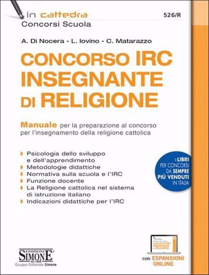 Immagine di Concorso IRC insegnante di religione. Manuale per la preparazione al concorso per l’insegnamento della religione cattolica. Con estensione online