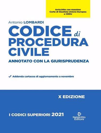 Immagine di Codice di procedura civile e leggi speciali. Annotato con la giurisprudenza 2021. Nuova ediz.