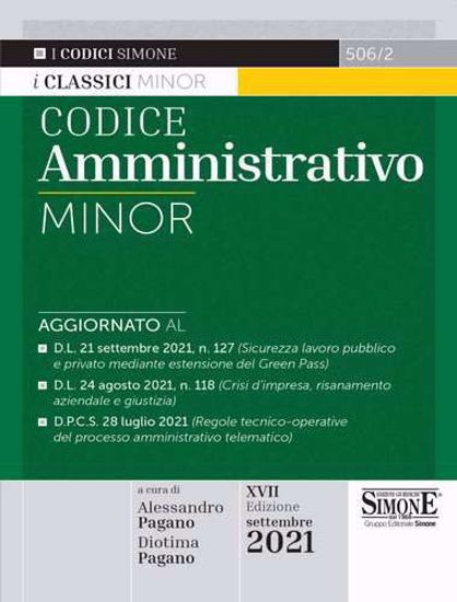 Immagine di Codice Amministrativo Minor – Settembre 2021