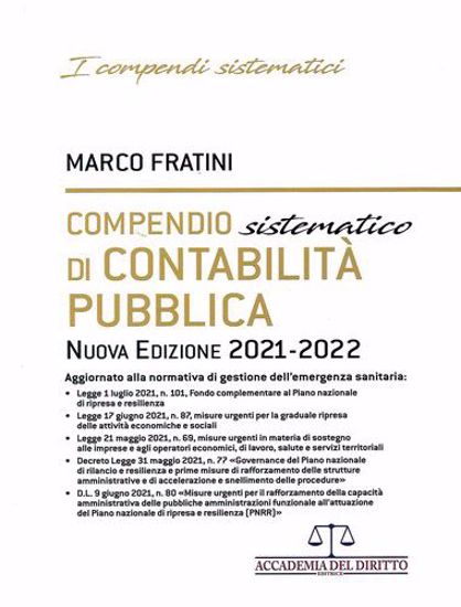 Immagine di Compendio sistematico di contabilità di pubblica. Nuova edizione 2021 - 2022