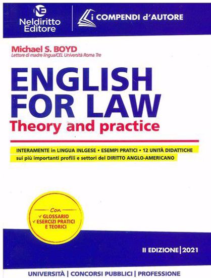 Immagine di ENGLISH FOR LAW - THEORY AND PRATICE