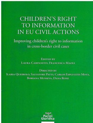 Immagine di Children's right to information in EU civil actions. Improving children's right to information in cross-border civil cases