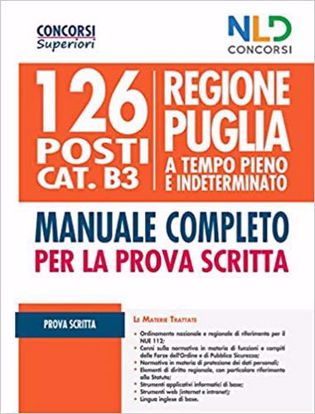Immagine di Concorso Regione Puglia 2021. Manuale completo per 126 posti Ctg B. Con software di simulazione