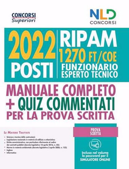Immagine di Concorso 2022 posti Ripam: manuale 1270 posti funzionari esperti tecnici (FT/COE)