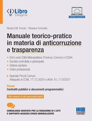 Immagine di Manuale teorico-pratico in materia di anticorruzione e trasparenza. Con espansione online