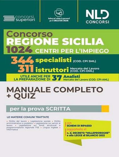 Immagine di Concorso Regione Sicilia. Manuale completo + quiz per 344 Specialisti + 37 analisti + 311 Istruttori. Con software di simulazione