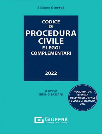 Immagine di Codice di procedura civile e leggi complementari Febbraio 2022