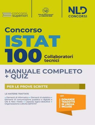 Immagine di Concorso 100 posti ISTAT: manuale completo + quiz per 100 posti di collaboratori tecnici