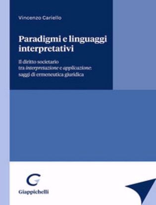 Immagine di Paradigmi e linguaggi interpretativi. Il diritto societario tra interpretazione e applicazione: saggi di ermeneutica giuridica