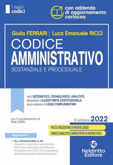Immagine di Codice amministrativo sostanziale e processuale. Concorso magistratura 2022