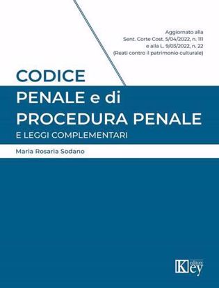 Immagine di Codice penale e di procedura penale e leggi complementari 2022