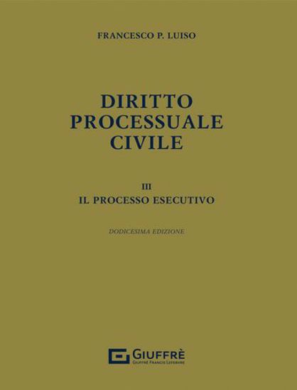 Immagine di Diritto processuale civile vol.3
Il processo esecutivo