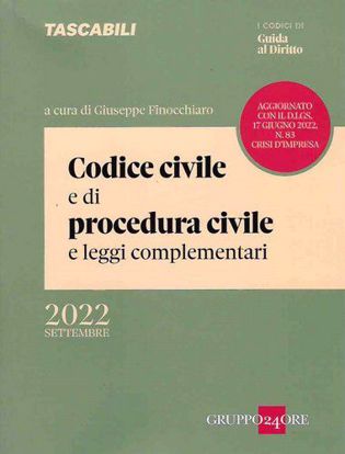 Immagine di Codice civile e di procedura civile e leggi complementari -settembre 2022
