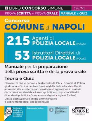 Immagine di Concorso Comune di Napoli 215 Agenti di Polizia locale POL/C – 53 Istruttori Direttivi di Polizia locale POL/D – Manuale