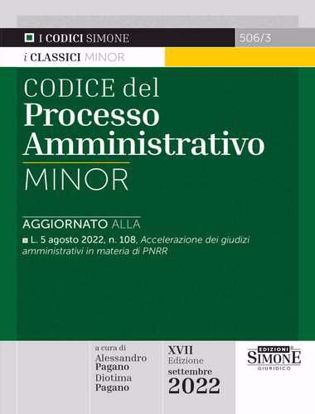 Immagine di Codice del processo amministrativo. Norme complementari. Ediz. minor - Settembre 2022