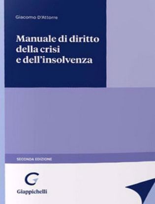 Immagine di Manuale di diritto della crisi e dell'insolvenza