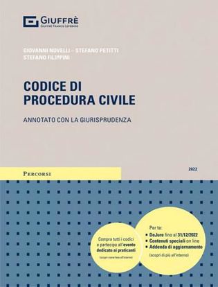 Immagine di Codice di Procedura Civile Annotato con la Giurisprudenza Settembre 2022