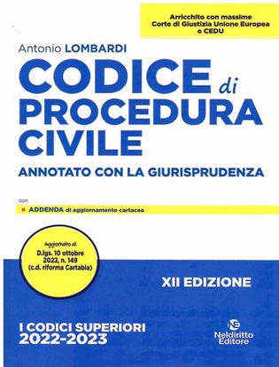 Immagine di Codice di procedura civile. Annotato con la giurisprudenza. Nuova ediz. 2022
