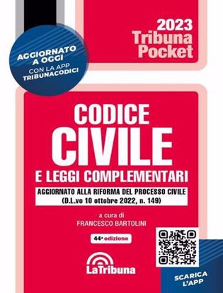 Immagine di Codice civile e leggi complementari Pocket. Con App Tribunacodici - Novembre 2022