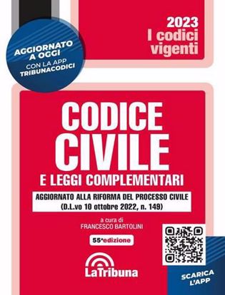 Immagine di Codice civile e leggi complementari. Con App Tribunacodici - Novembre 2022