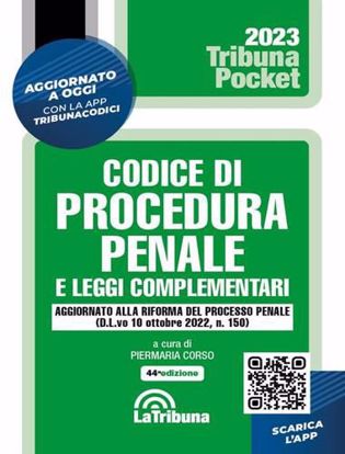 Immagine di Codice di procedura penale e leggi complementari Pocket. Con App Tribunacodici - Novembre 2022