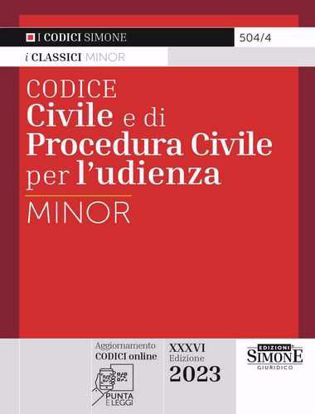 Immagine di Codice civile e di procedura civile per l’udienza. Ediz. minor