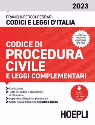 Immagine di Codice di procedura civile e leggi complementari Febbraio 2023