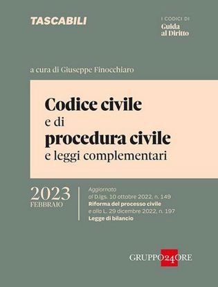 Immagine di Codice civile e di procedura civile e leggi complementari Febbraio 2023