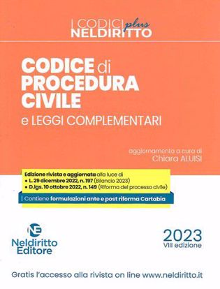 Immagine di Codice Procedura Civile Plus Marzo 2023 - con formulazioni ANTE e POST riforma Cartabia