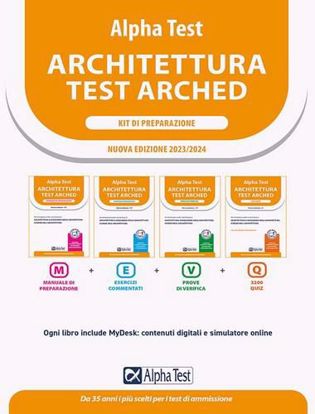 Immagine di Alpha Test Architettura. Kit di preparazione. Per l'ammissione a tutti i corsi di laurea in Architettura e Ingegneria Edile-Architettura, Scienze dell'architettura. Nuova Edizione 2023/2024
