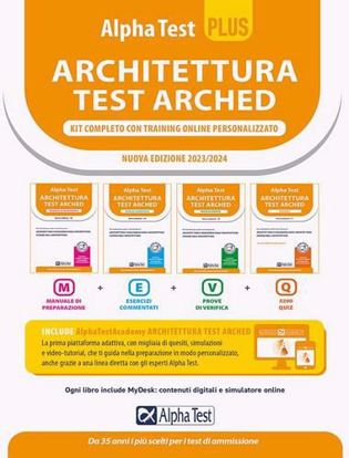 Immagine di Alpha Test Plus Architettura. Kit completo di preparazione con training online personalizzato. Per l'ammissione a tutti i corsi di laurea in Architettura e Ingegneri. Nuova Edizione 2023/2024