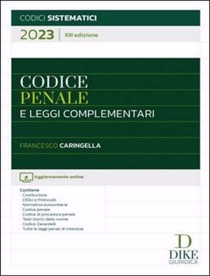 Immagine di Codice Penale e leggi complementari 2023 per il concorso in magistratura e per i concorsi superiori