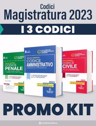 Immagine di Concorso Magistratura 2023: Kit 3 Codici Codice Civile + Codice Penale + Codice Amministrativo