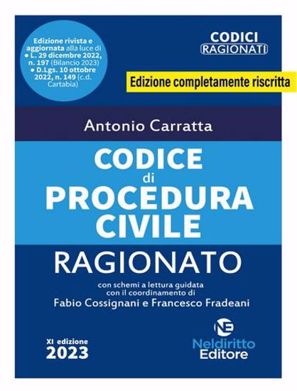 Immagine di Codice di procedura civile ragionato aggiornato alla Riforma Cartabia. Nuova ediz. Maggio 2023