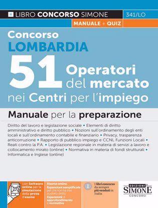 Immagine di Concorso Regione Lombardia 51 Operatori del mercato nei Centri per l’impiego – Manuale per la preparazione