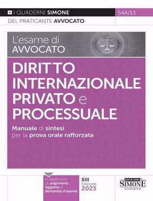 Immagine di L’esame di avvocato – Diritto Internazionale Privato e Processuale – Manuale di sintesi per la prova orale rafforzata