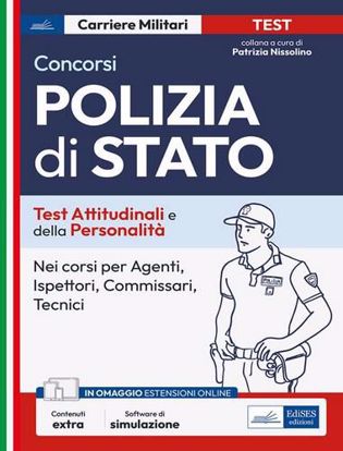 Immagine di Test attitudinali e di personalità per la Polizia di Stato. Per i concorsi in tutti i ruoli tecnici e operativi